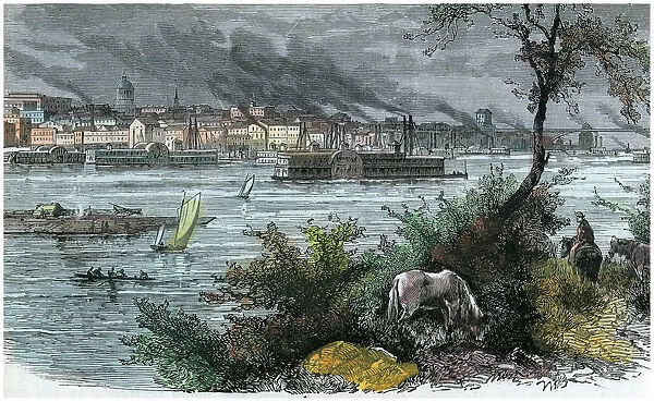 View of St Louis, Missouri, USA, c1880