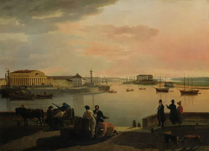 Framed Print : A view from St. Petersburg, 1817. Creator: Sil'vestr Shchedrin Framed Print : A view from St. Petersburg, 1817. Creator: Sil'vestr Shchedrin