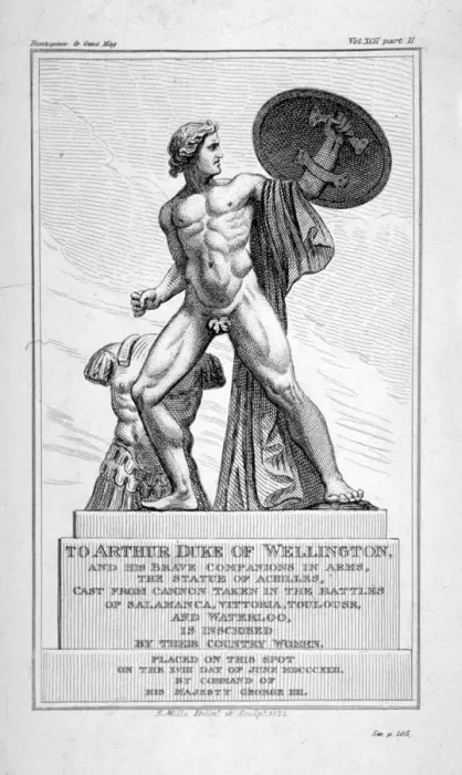 Framed Print : View of the statue of Achilles, Hyde Park, London, 1822 Framed Print : View of the statue of Achilles, Hyde Park, London, 1822