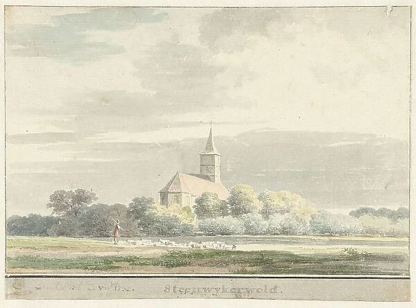 View of Steenwijkerwold, 1732. Creator: Cornelis Pronk