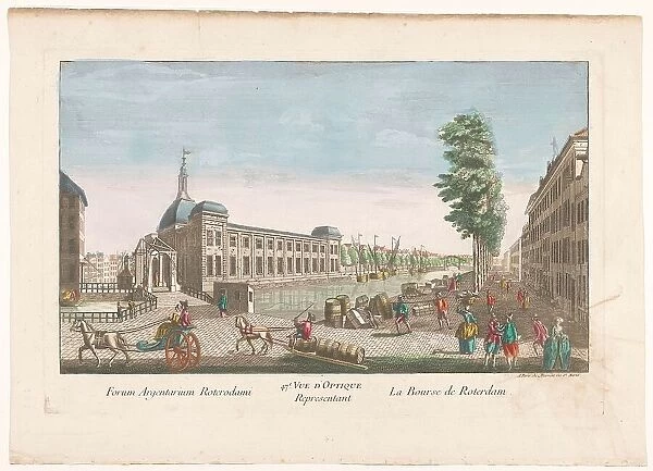 View of the Stock Exchange in Rotterdam, 1745-1775. Creator: Jean-Francois Daumont