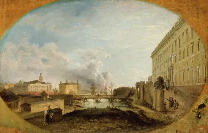 Framed Print : View of Stockholm, c18th century. Creator: Elias Martin Framed Print : View of Stockholm, c18th century. Creator: Elias Martin