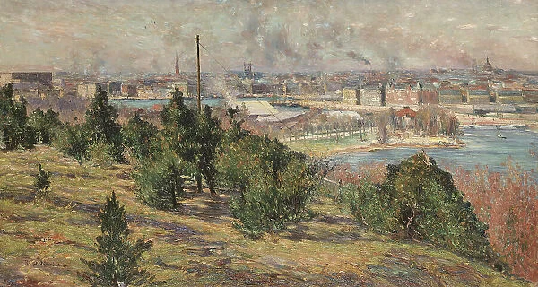 View of Stockholm from Skansen, 1889. Creator: Karl Nordström