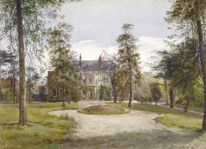 Framed Print : View of Stockwell Park House from the garden, Lambeth, London, 1887 Framed Print : View of Stockwell Park House from the garden, Lambeth, London, 1887