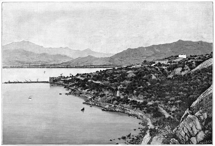 Framed Print : View of Stora Bay, c1890. Artist: Meunier Framed Print : View of Stora Bay, c1890. Artist: Meunier