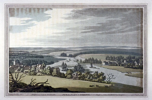 View of Streatley and Goring in Berkshire and Oxfordshire, 1793