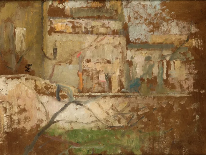 Framed Print : View from the Studio's Window-two-sided painting, c1900. Creator: Olga Boznanska. View from the Studio's Window-two-sided painting, c1900. Creator: Olga Boznanska Framed Print : View from the Studio's Window-two-sided painting, c1900. Creator: Olga Boznanska. View from the Studio's Window-two-sided painting, c1900. Creator: Olga Boznanska