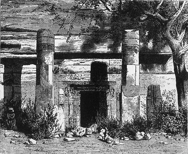 View of the Subterranean Temple of Mahadeva, Oudghiry, c1891. Creator: James Grant