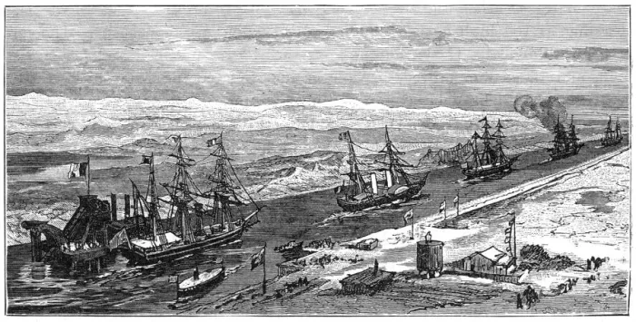 Framed Print : View of the Suez Canal, Egypt, 1900 Framed Print : View of the Suez Canal, Egypt, 1900