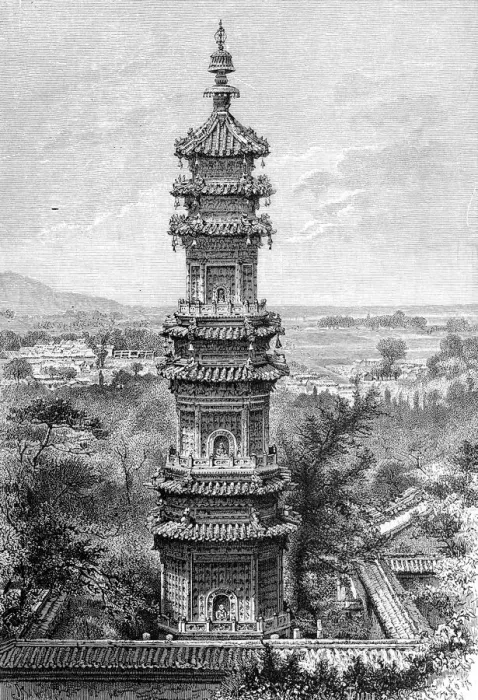 Framed Print : View from the Summer Palace, Peking, c1890 Framed Print : View from the Summer Palace, Peking, c1890