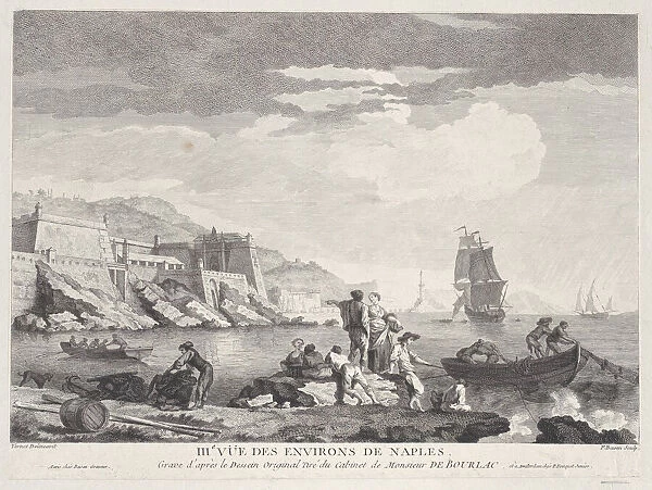 Third View of the Surroundings of Naples, ca. 1760-80. Creator: Pierre Francois Basan