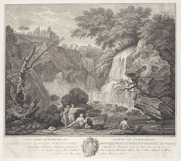 View of the Surroundings of Narni in Lombardy, 1770. Creator: Simon Fokke