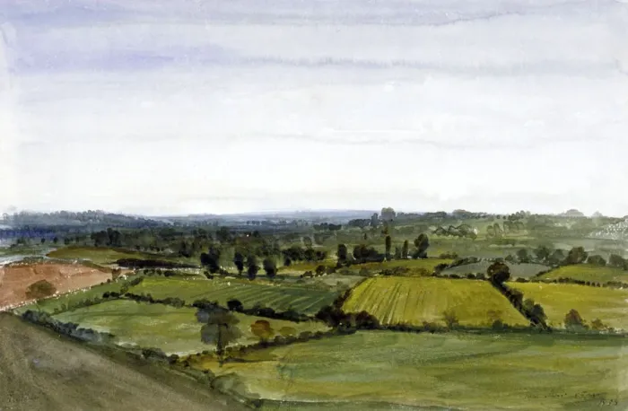 Framed Print : View of Swiss Cottage, Hampstead, London, 1836. Artist: Edmund Marks Framed Print : View of Swiss Cottage, Hampstead, London, 1836. Artist: Edmund Marks