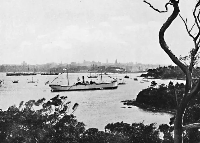 Framed Print : View of Sydney Harbour from North Shore, No. 2, c1900. Creator: Unknown Framed Print : View of Sydney Harbour from North Shore, No. 2, c1900. Creator: Unknown
