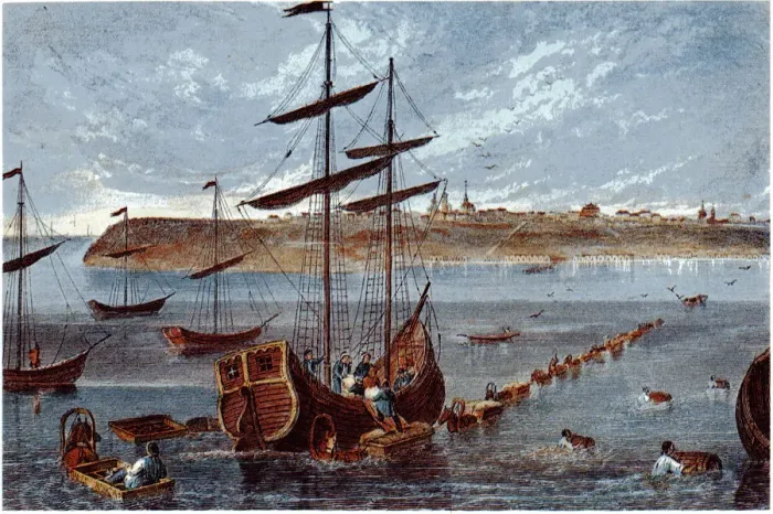 Framed Print : View of Taganrog, c. 1840. Artist: Anonymous Framed Print : View of Taganrog, c. 1840. Artist: Anonymous