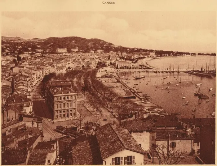 Framed Print : View taken from the Mont Chevalier, Cannes, 1930. Creator: Unknown Framed Print : View taken from the Mont Chevalier, Cannes, 1930. Creator: Unknown