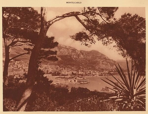 View taken of Monte-Carlo from Monaco, 1930. Creator: Unknown