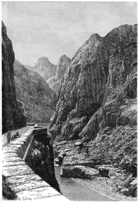 Framed Print : View taken in the Shabet el Akra caravan route, Algeria, c1890. Artist: Bertrand Framed Print : View taken in the Shabet el Akra caravan route, Algeria, c1890. Artist: Bertrand