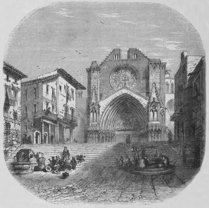 Framed Print : View in Tarragona, c1880 Framed Print : View in Tarragona, c1880