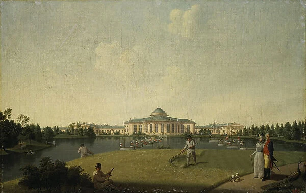 View of the Tauride Palace from the Garden, before 1797. Artist: Paterssen, Benjamin (1748-1815)