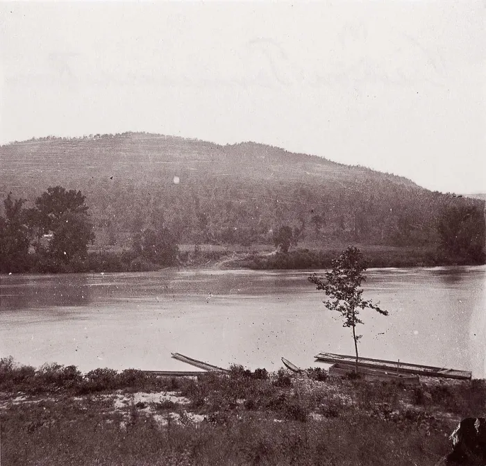 Framed Print : View on Tennessee River, ca. 1864. Creator: George N. Barnard Framed Print : View on Tennessee River, ca. 1864. Creator: George N. Barnard