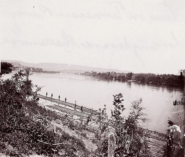 View on Tennessee River looking toward Chattanooga, ca. 1864. Creator: George N. Barnard