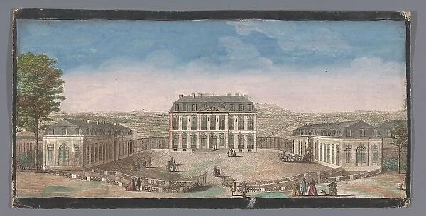 View of the front of the Chateau de Belle-Vue in Meudon, 1700-1799. Creators: Anon, Jacques Rigaud
