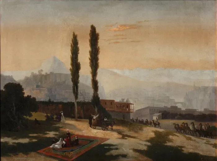 Framed Print : View of Tiflis, 1890. Artist: Anonymous Framed Print : View of Tiflis, 1890. Artist: Anonymous