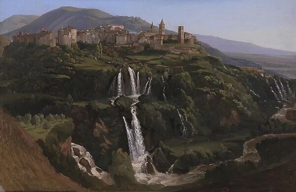 View of Tivoli in Italy, 1844. Creator: Gustav Wilhelm Palm
