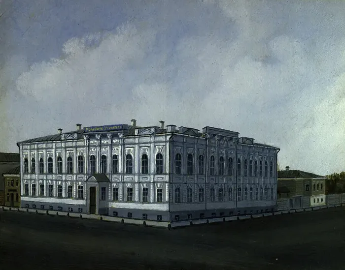 Framed Print : View of the Tomsk Vocational School, 1880-1897. Creator: Pavel Mikhailovich Kosharov Framed Print : View of the Tomsk Vocational School, 1880-1897. Creator: Pavel Mikhailovich Kosharov