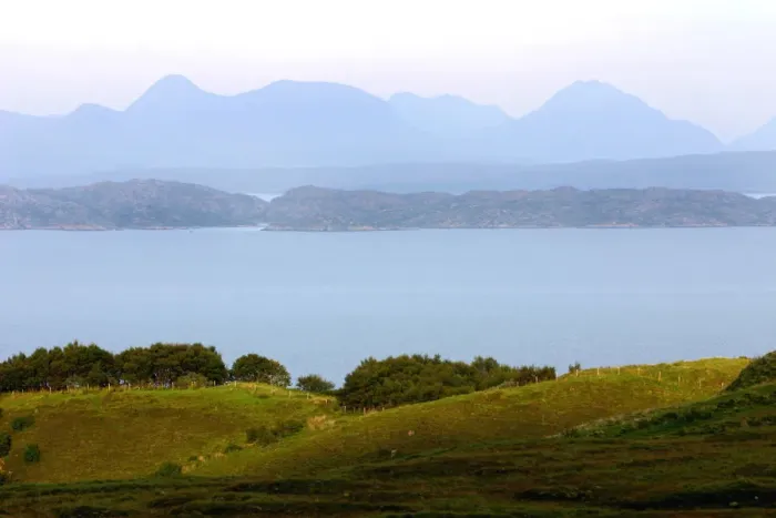 Framed Print : View of the Torridon Hills from Skye, Highland, Scotland Framed Print : View of the Torridon Hills from Skye, Highland, Scotland