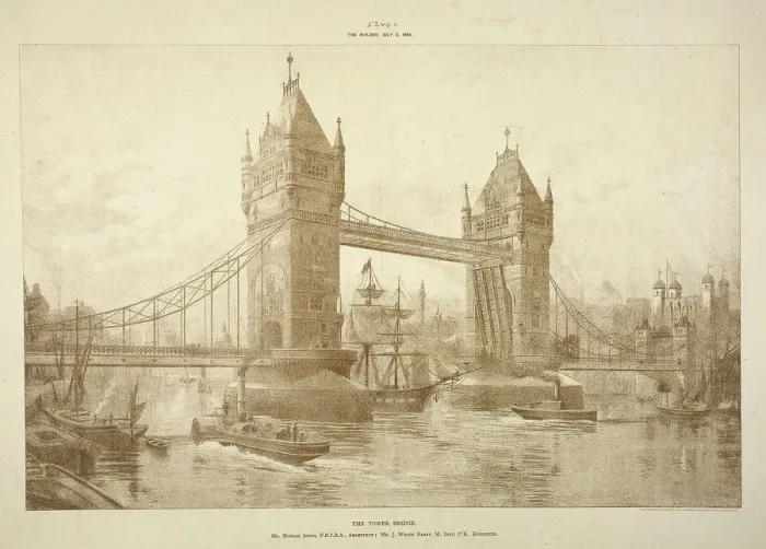 Framed Print : View of Tower Bridge, London, c1964 Framed Print : View of Tower Bridge, London, c1964