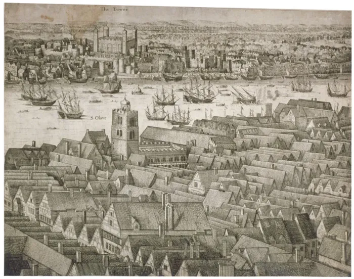 Framed Print : View of the Tower of London from the south with boats on the River Thames, 1647. Artist Framed Print : View of the Tower of London from the south with boats on the River Thames, 1647. Artist