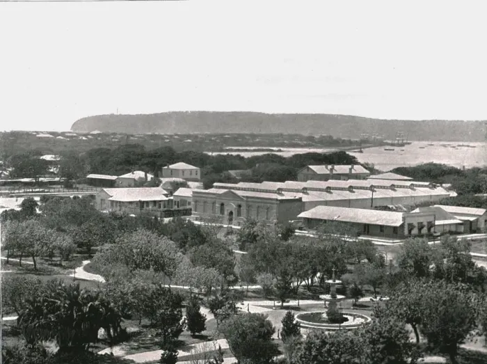 Framed Print : View from the Town Hall, Durban, South Africa, 1895. Creator: William Laws Caney Framed Print : View from the Town Hall, Durban, South Africa, 1895. Creator: William Laws Caney