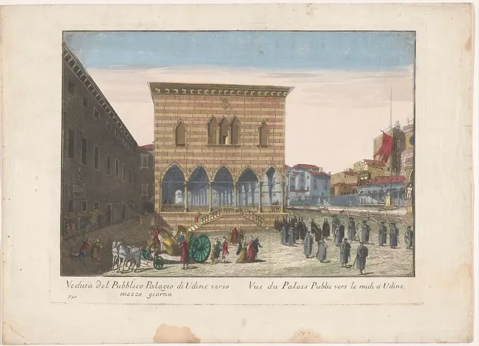 Framed Print : View of the Town Hall in Udine, 1700-1799. Creator: Unknown Framed Print : View of the Town Hall in Udine, 1700-1799. Creator: Unknown