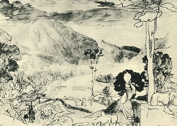 View from Trento, 1815, (1943). Creator: Carl Philipp Fohr