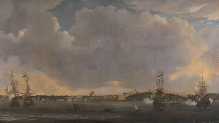 Framed Print : View of Tripoli, 1662-1668. Creator: Reinier Zeeman Framed Print : View of Tripoli, 1662-1668. Creator: Reinier Zeeman