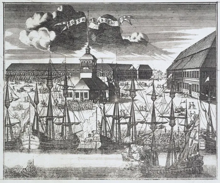 Framed Print : View of Troitskaya (Trinity) Square on City Island in St Petersburg, 1717 Framed Print : View of Troitskaya (Trinity) Square on City Island in St Petersburg, 1717