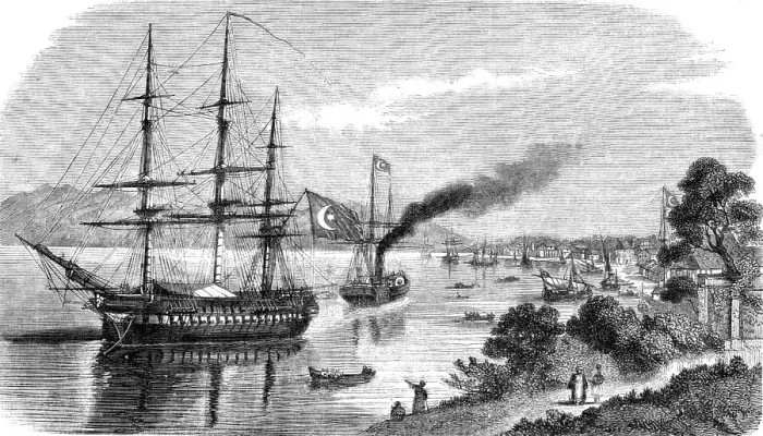 Framed Print : View of the Turkish Village of Batoum, 1854. Creator: Unknown Framed Print : View of the Turkish Village of Batoum, 1854. Creator: Unknown