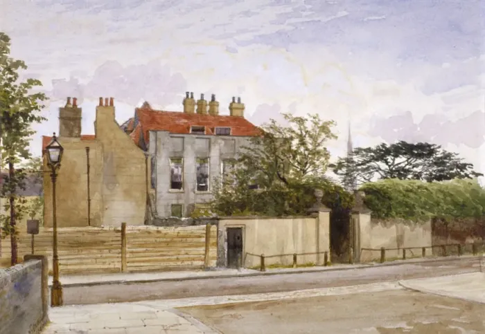 Framed Print : View of Turret House, Lambeth, London, 1880. Artist: John Crowther Framed Print : View of Turret House, Lambeth, London, 1880. Artist: John Crowther