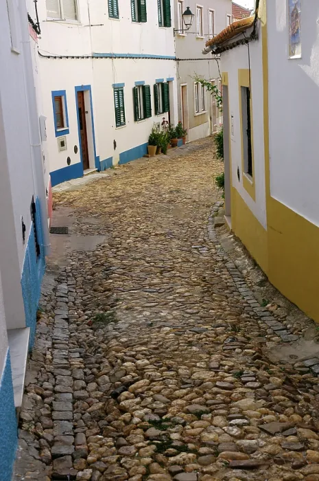 Framed Print : View of a typical paved street, Odemira, Alentejo, Portugal, 2008. Creator: Unknown Framed Print : View of a typical paved street, Odemira, Alentejo, Portugal, 2008. Creator: Unknown