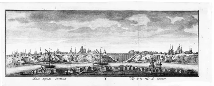 Framed Print : View of Tyumen, 1769. Creator: Sablin, Nikolai Yakovlevich (1730-1808) Framed Print : View of Tyumen, 1769. Creator: Sablin, Nikolai Yakovlevich (1730-1808)