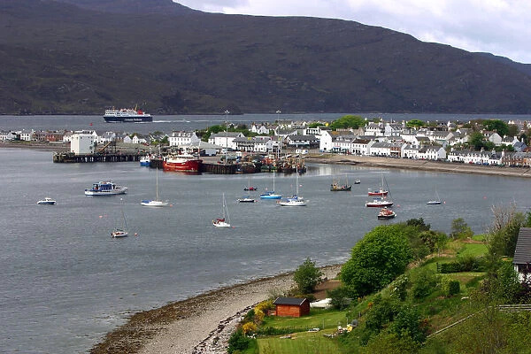 View of Ullapool harbour, Highland, Scotland