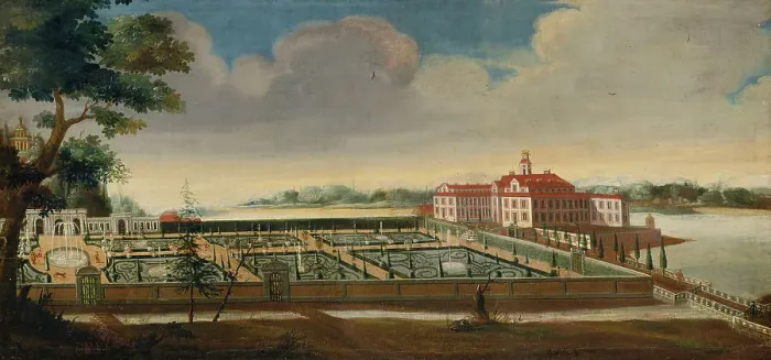 Framed Print : View of Ulriksdal with the Orangery Seen from the South, 1732. Creator: David von Coln Framed Print : View of Ulriksdal with the Orangery Seen from the South, 1732. Creator: David von Coln
