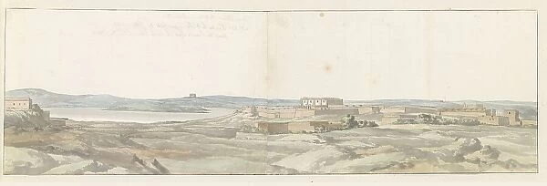 View of unfinished Citta Nuova at Ras il-Qala bay on Gozo, 1778. Creator: Louis Ducros