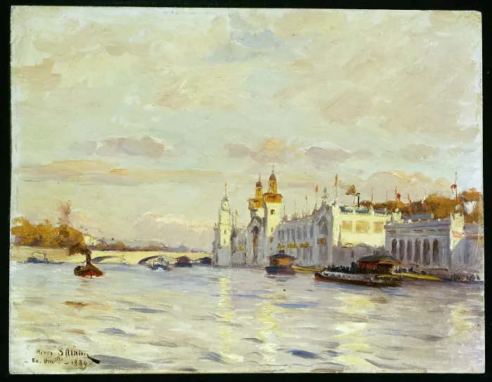 Framed Print : View of the Universal Exhibition of 1889. Creator: Unknown Framed Print : View of the Universal Exhibition of 1889. Creator: Unknown