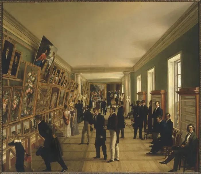 Framed Print : View of the University Exhibition of Fine Arts in Warsaw, 1828, 1828 Framed Print : View of the University Exhibition of Fine Arts in Warsaw, 1828, 1828
