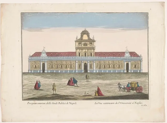 Framed Print : View of the University of Naples, 1700-1799. Creator: Unknown Framed Print : View of the University of Naples, 1700-1799. Creator: Unknown