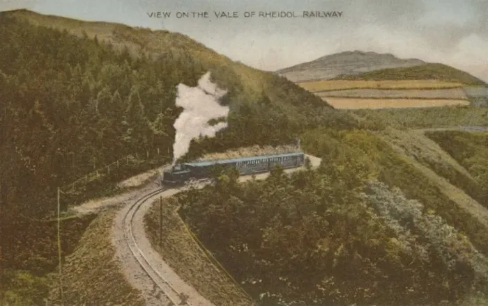 Framed Print : View on the Vale of Rheidol Railway, early 20th century. Creator: Unknown Framed Print : View on the Vale of Rheidol Railway, early 20th century. Creator: Unknown