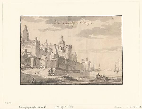 View of the Valkhofburcht in Nijmegen, 1637-1692. Creator: Roelant Roghman